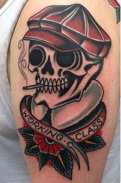 tattoo old skull