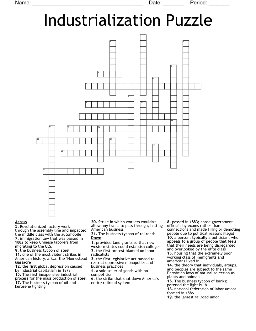 union official crossword clue