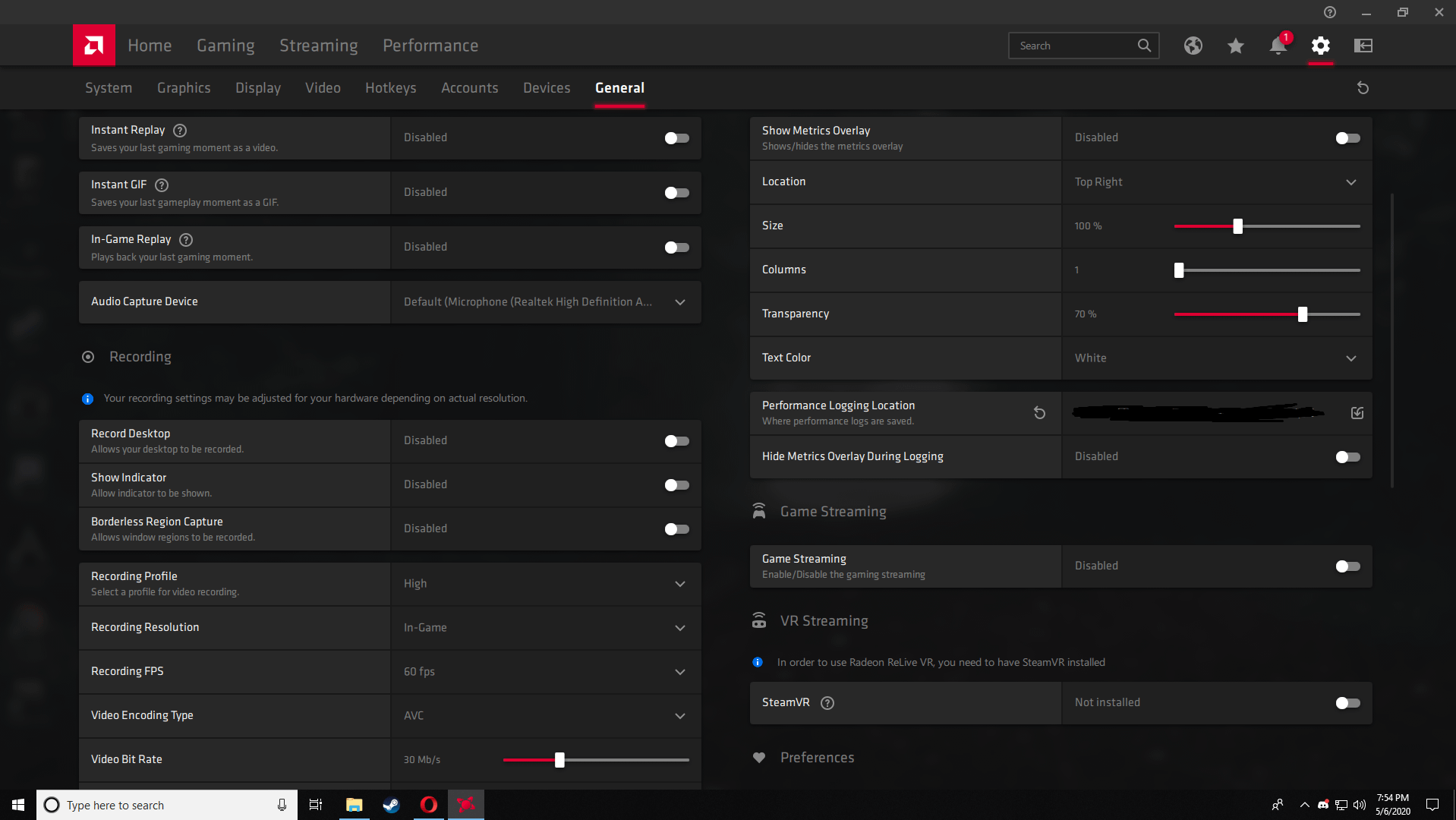 eft amd settings