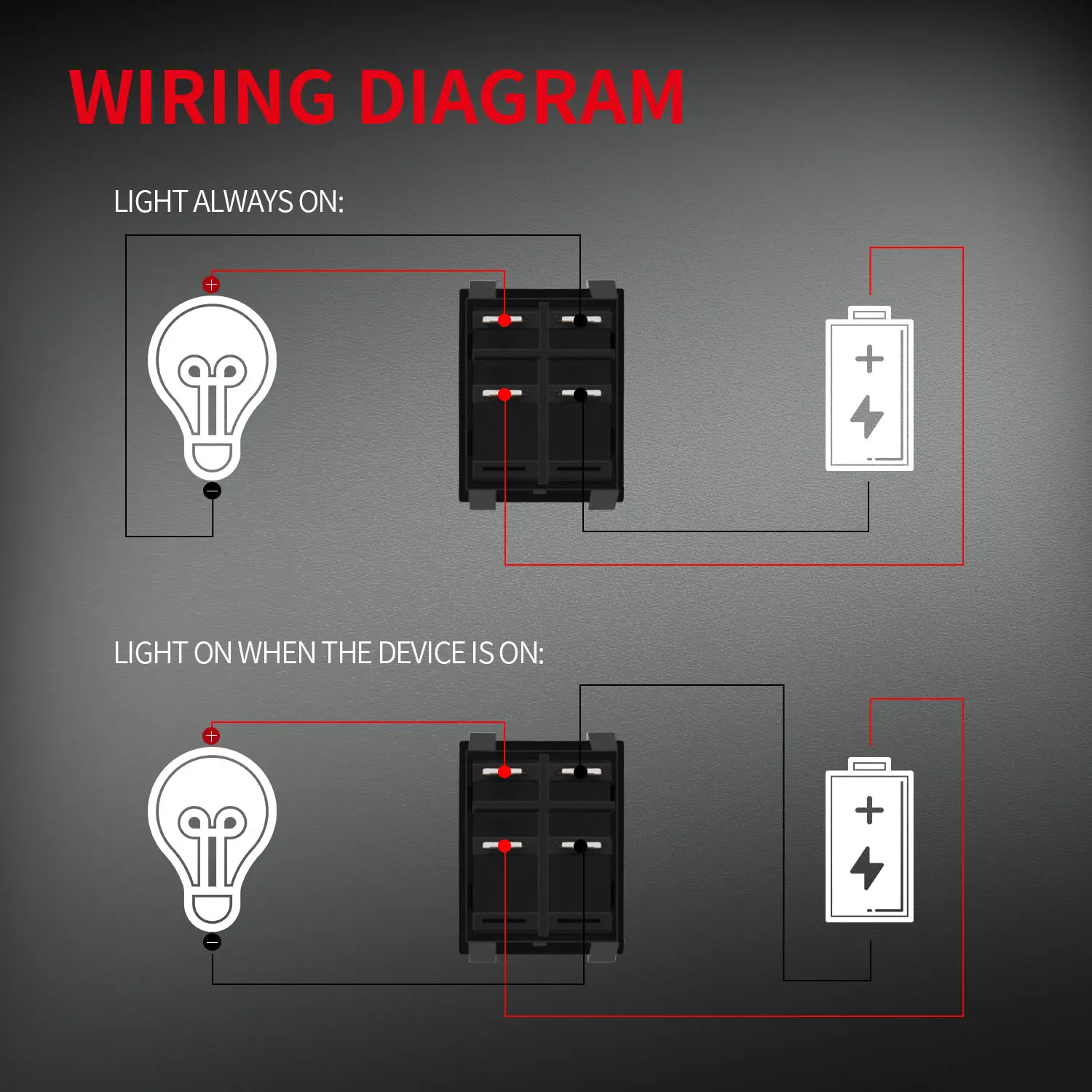 how to wire a toggle switch with 4 prongs