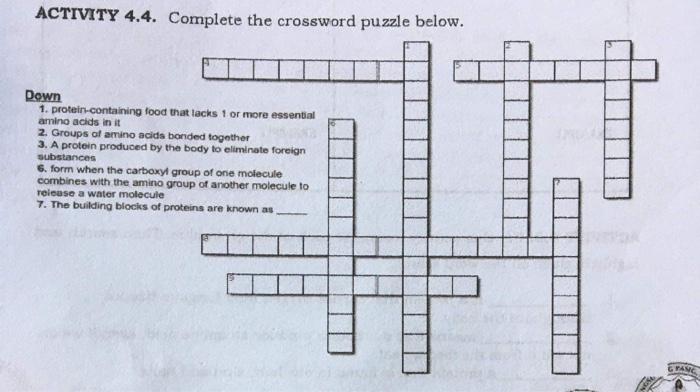 essential acid type crossword