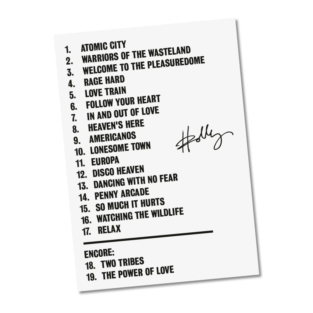 holly johnson setlist