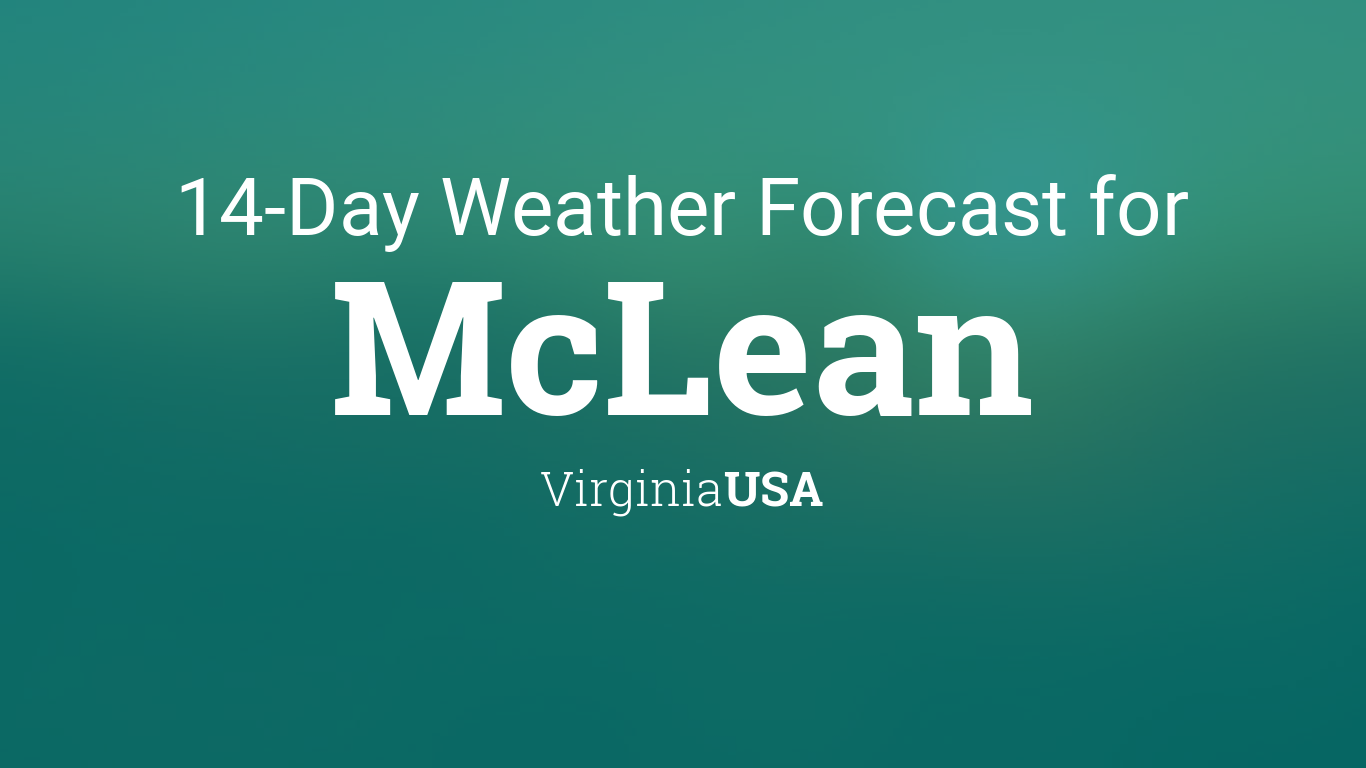 weather forecast mclean va