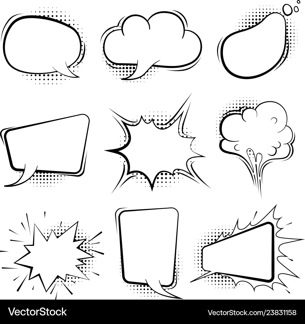 comic balloon vector