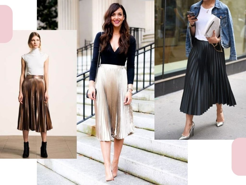 tops to wear with pleated skirts