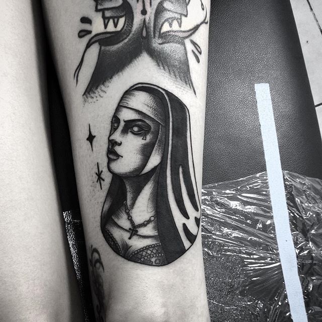 nun tattoo