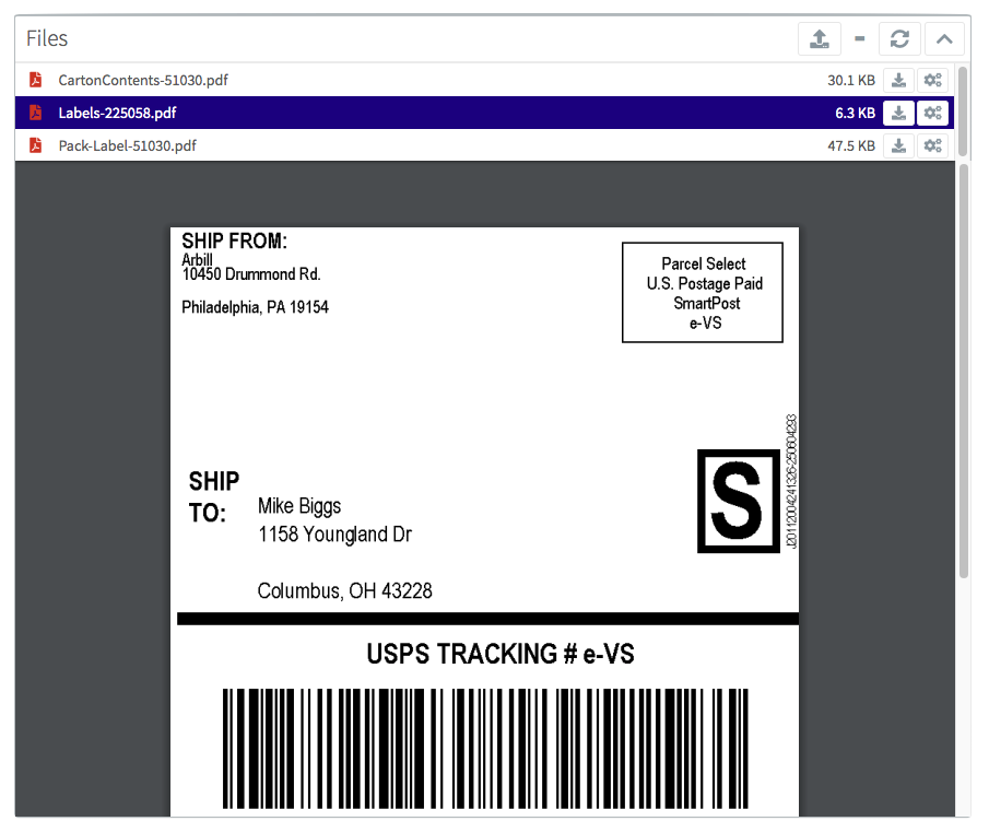 smartpost tracking number