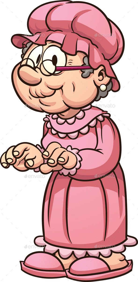 cartoon grandma