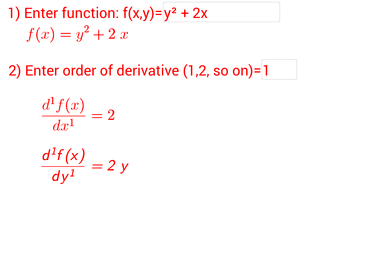 calculator differentiation