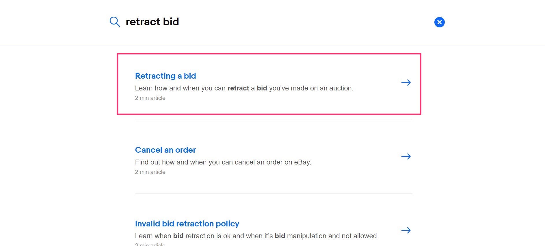 can you cancel a bid on ebay