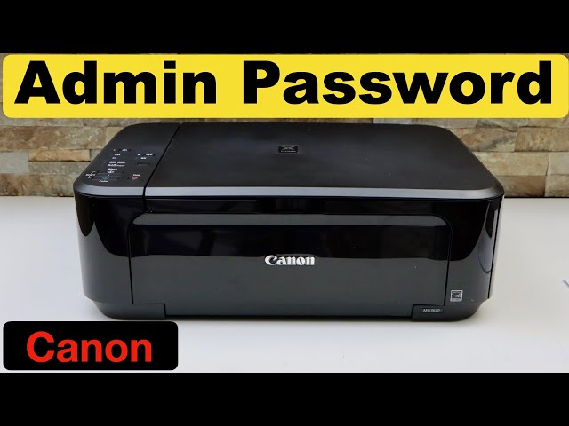 canon printer default password