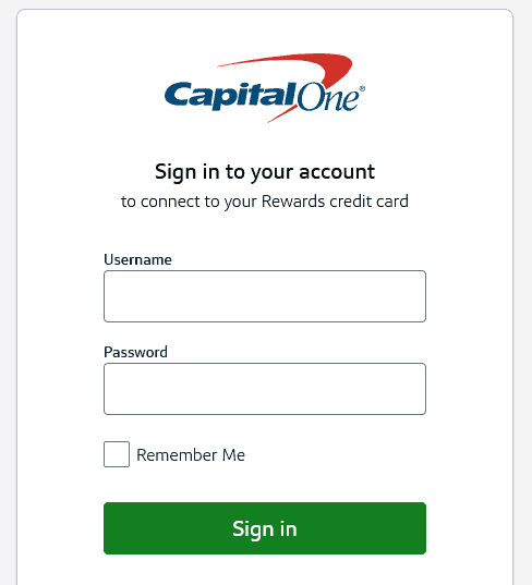 capital one credit card og in