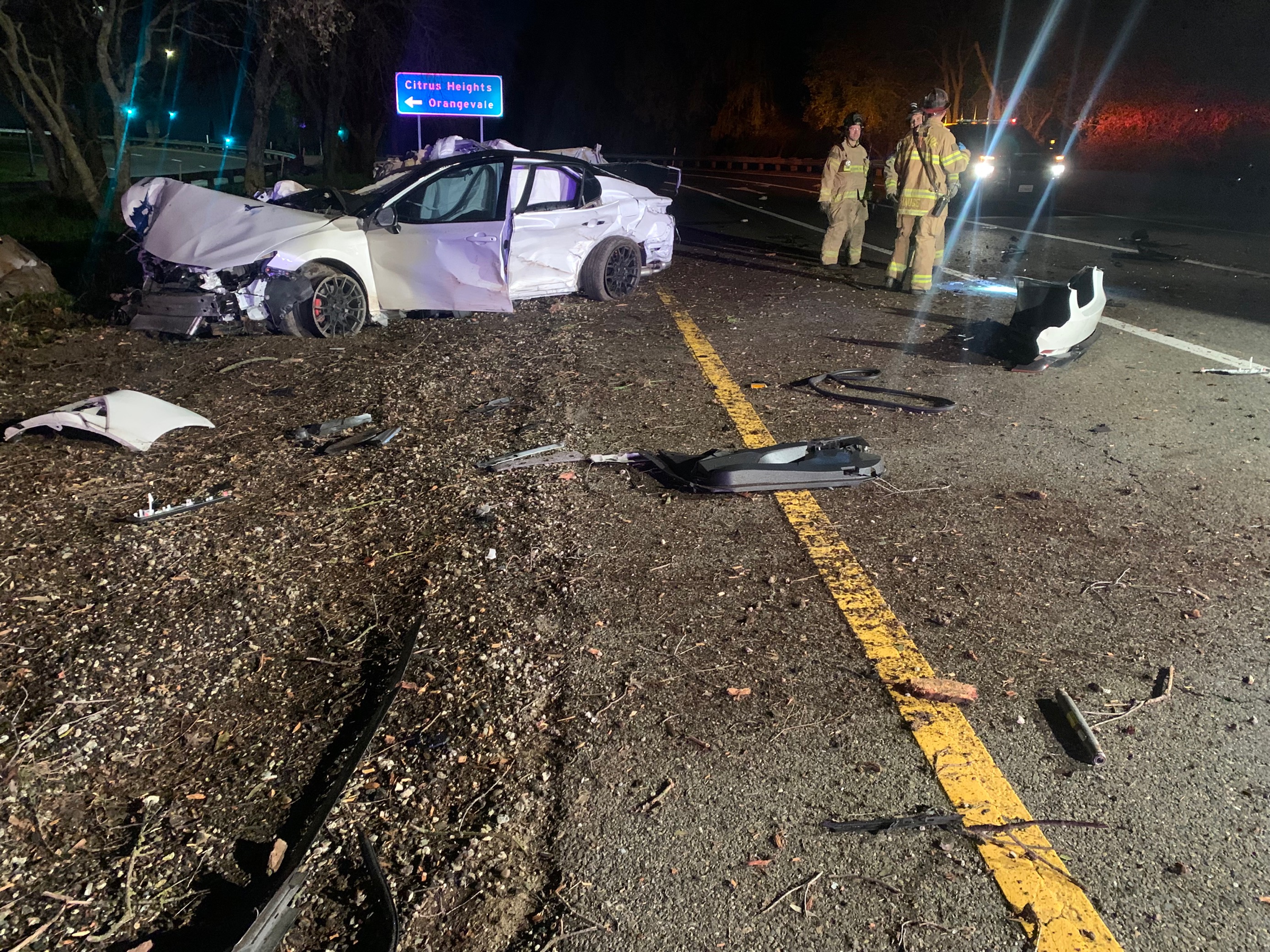 car accident sacramento last night