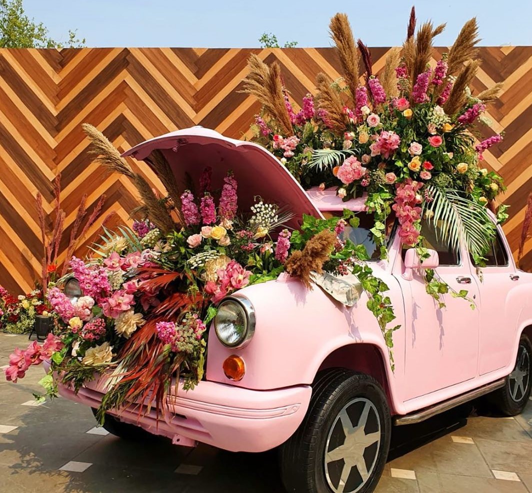 car wedding decoration