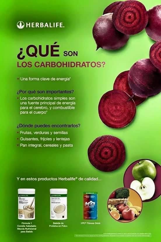 carbohidratos herbalife