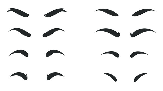 cartoon eyebrows