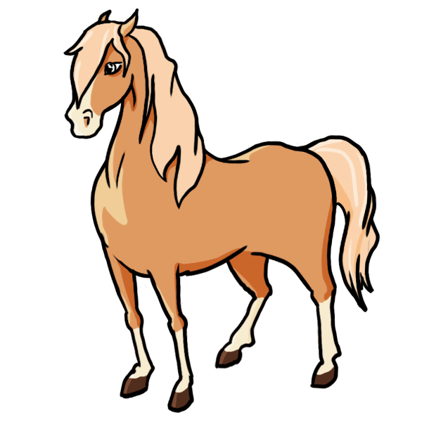 cartoon horse drawings