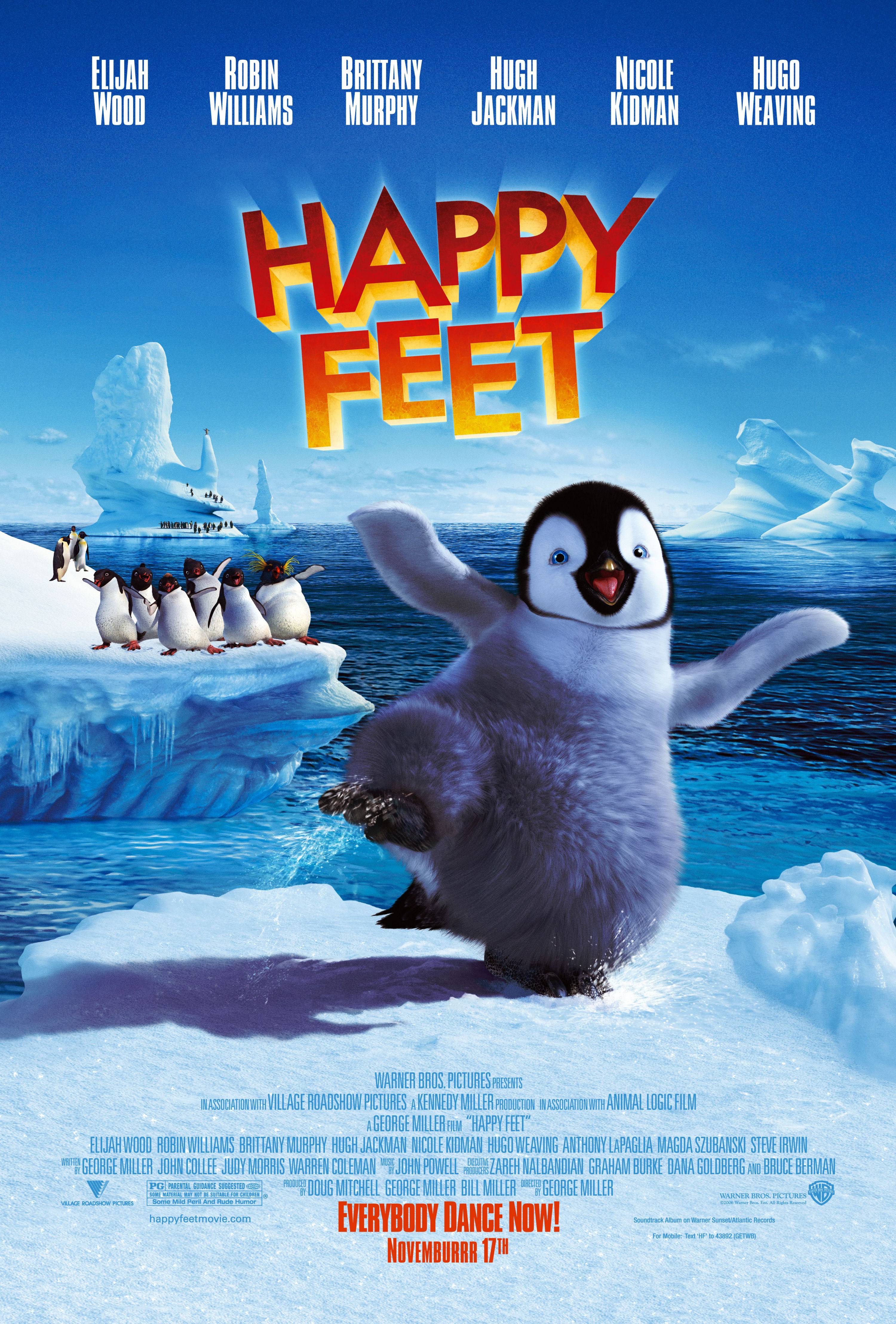 cast of happy feet film series