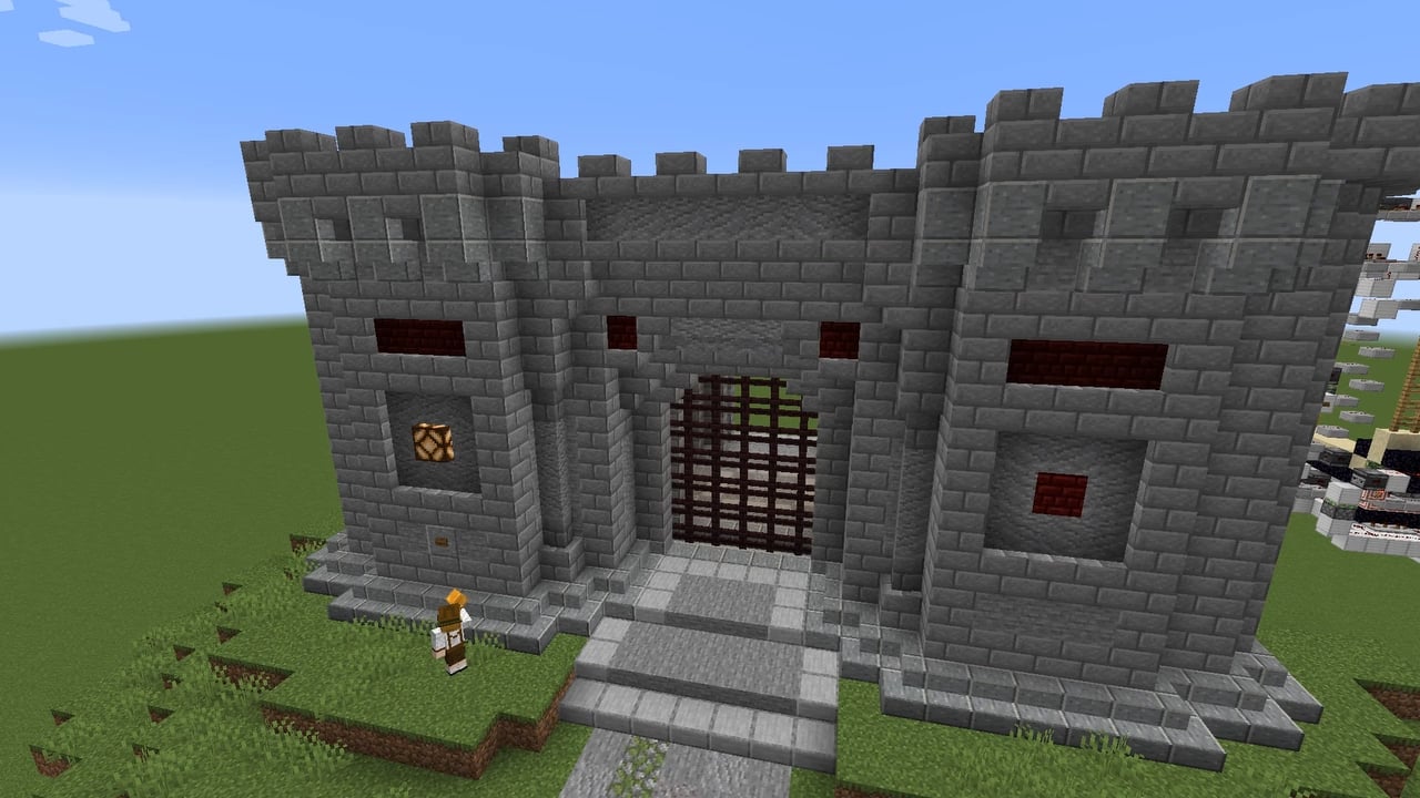 castle gate in minecraft