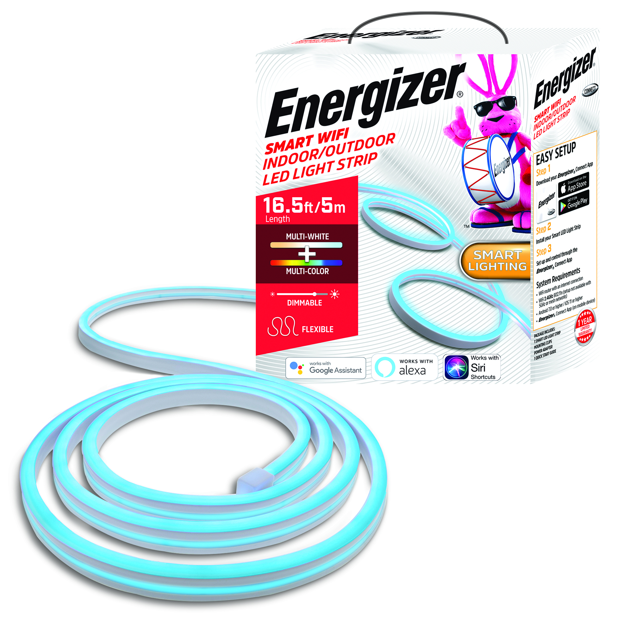 how to connect energizer led strip lights