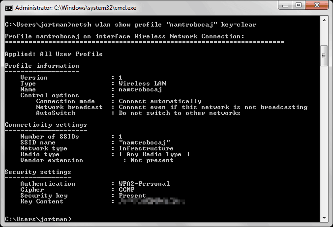 cmd wifi password finder