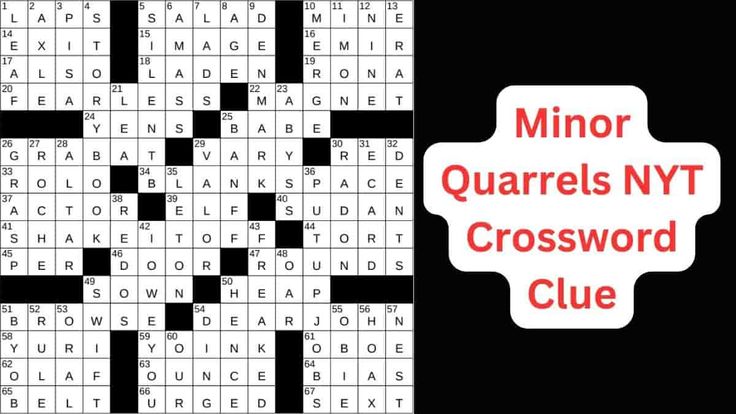 minors crossword clue