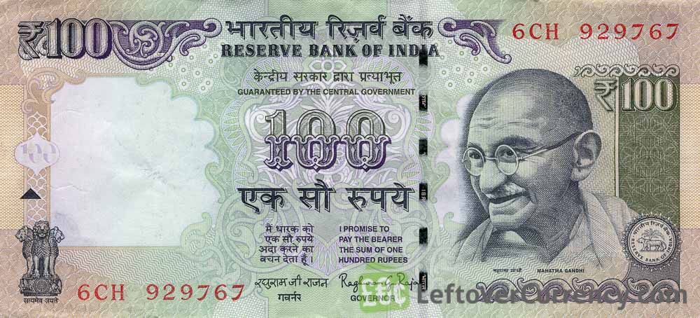 100 dollar indian rupees