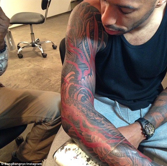 thierry henry tattoos