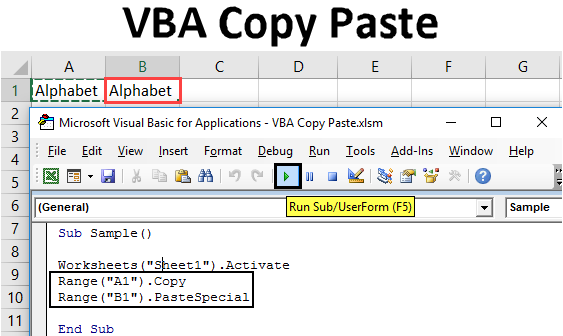 cells paste vba