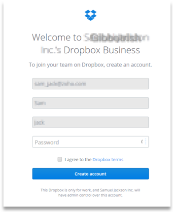 dropbox login personal