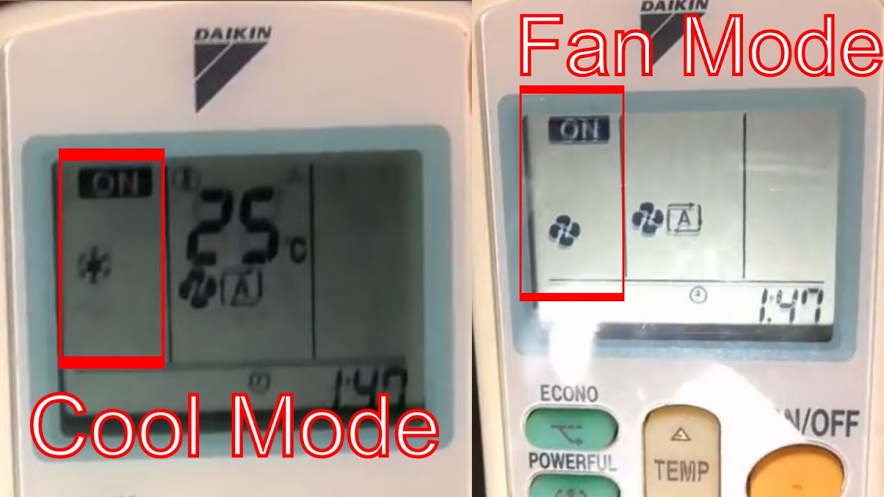 daikin ac mode symbols