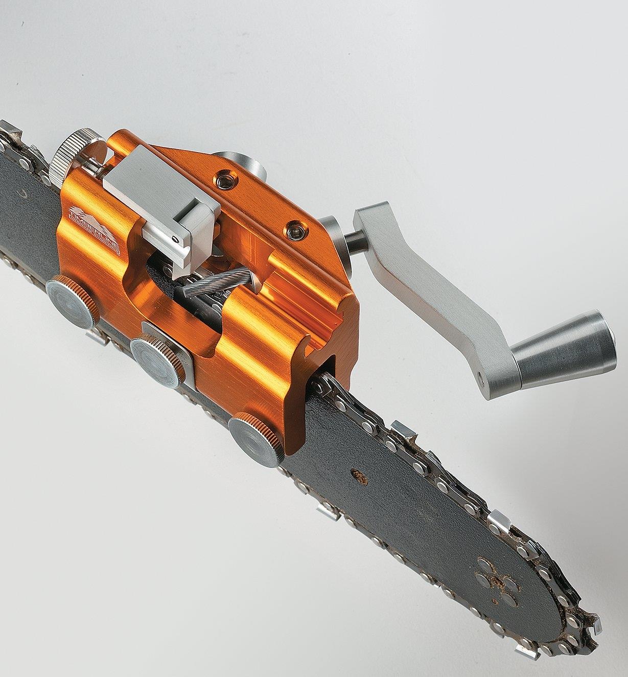 chain saw chain sharpener