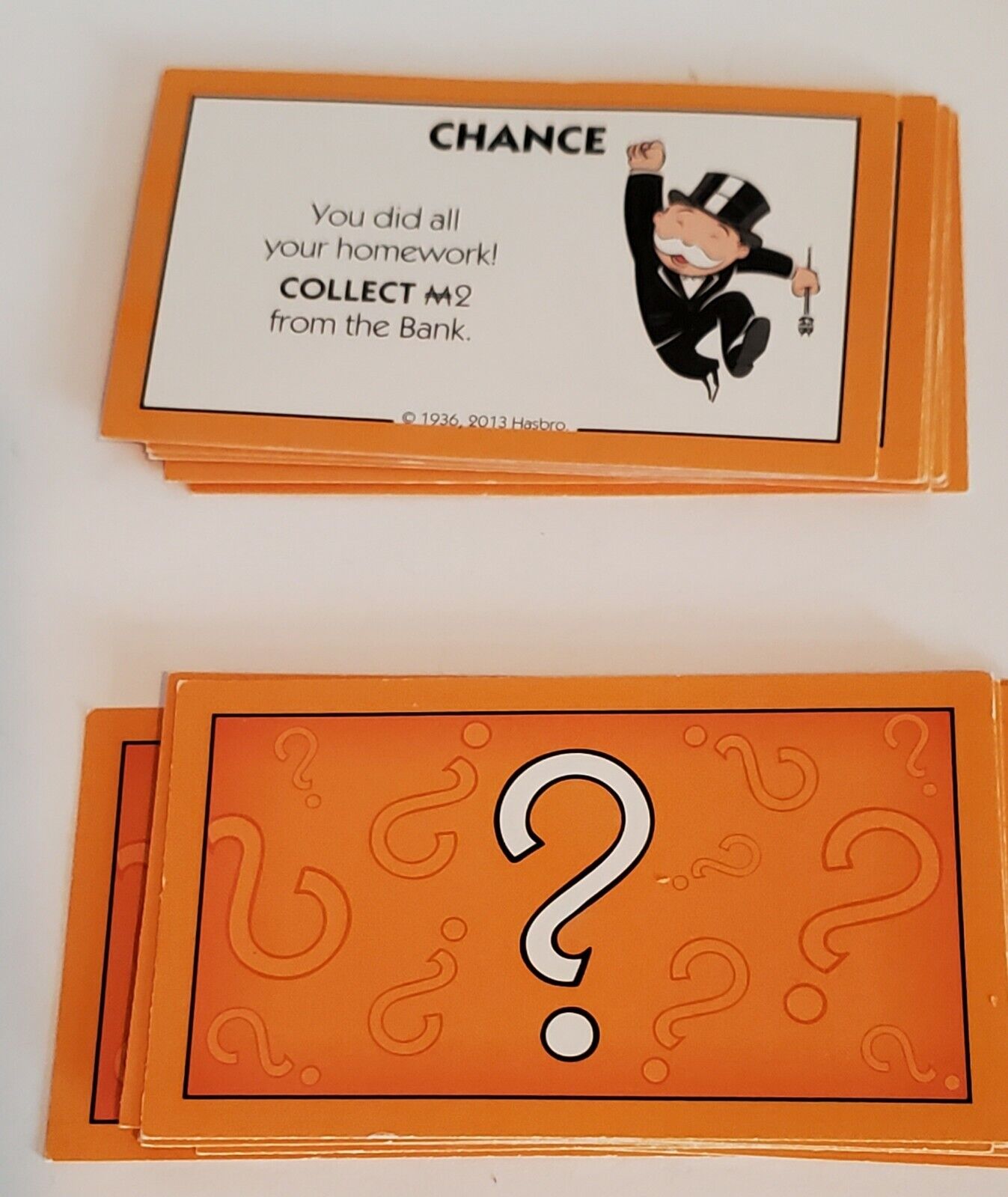 chance cards from monopoly