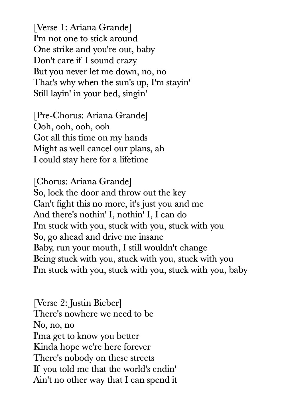 changes letra español justin bieber