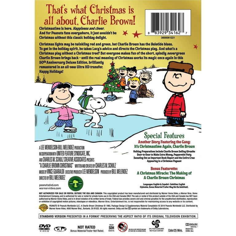 charlie brown christmas dvd