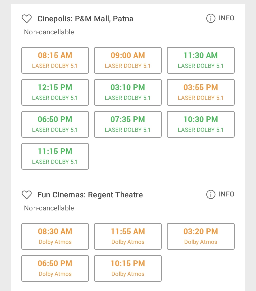 cinepolis patna ticket price