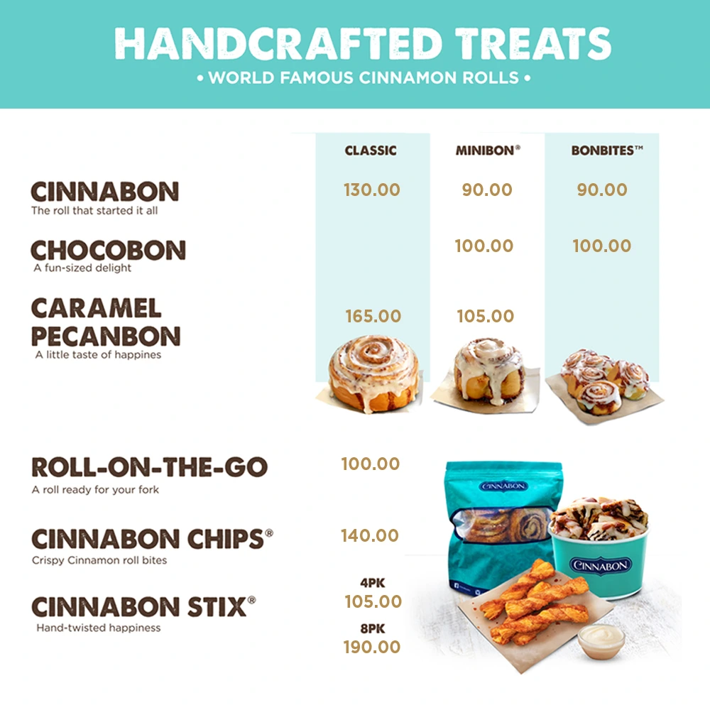 cinnabon price list philippines