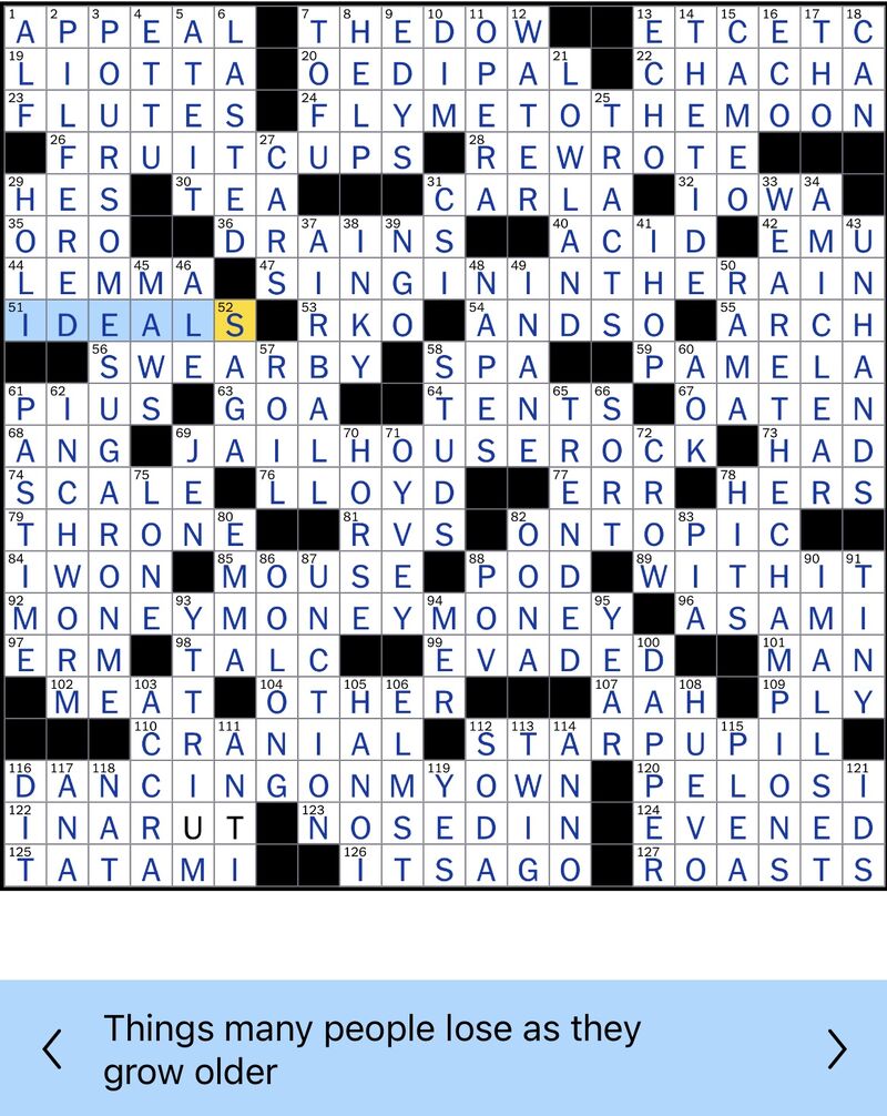 clean up loose ends in a way crossword