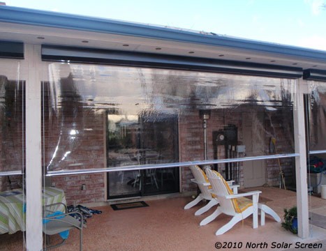 clear vinyl roller shades