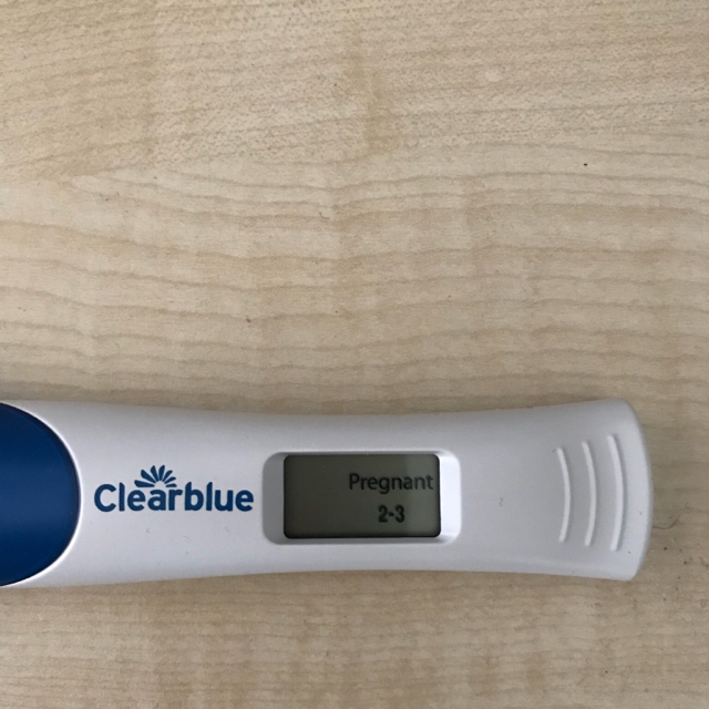 clearblue 2 3 weeks meaning