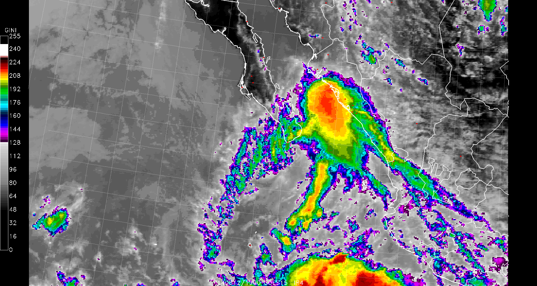 clima la paz bcs satelite