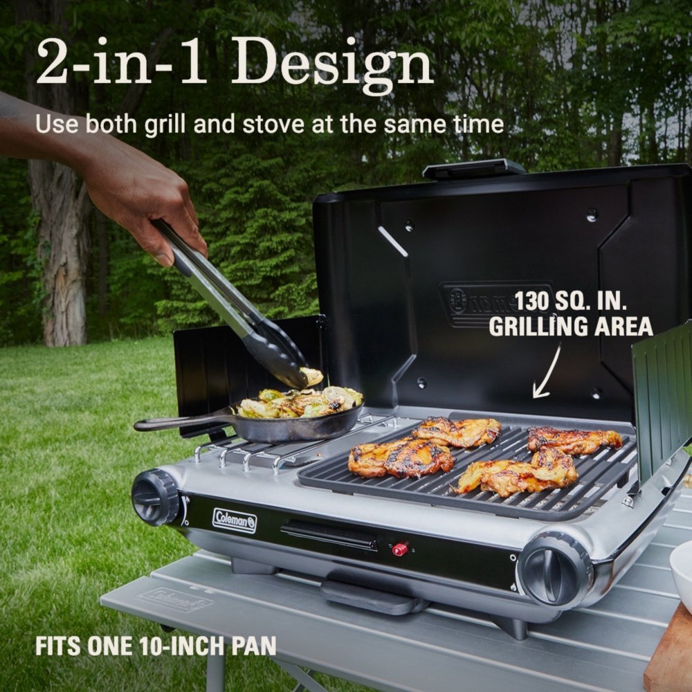 coleman flat top grill