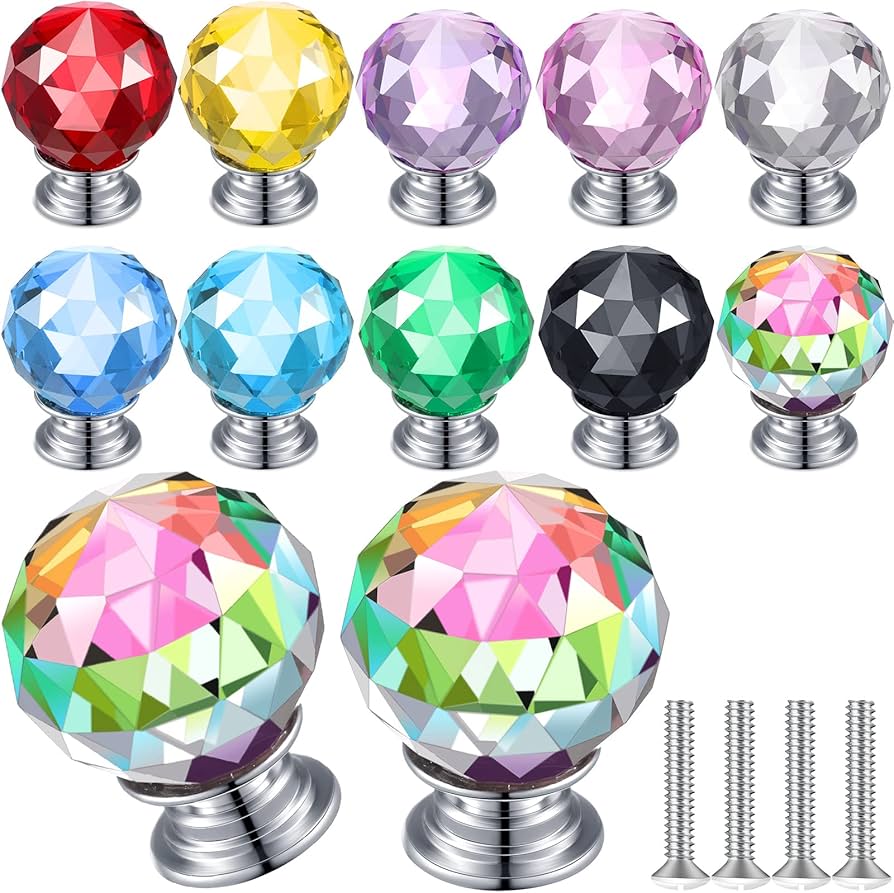 colorful dresser knobs