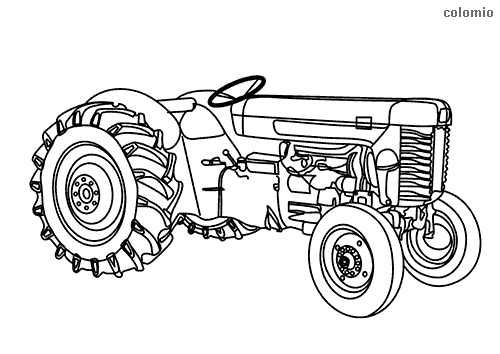 coloring pages of tractors