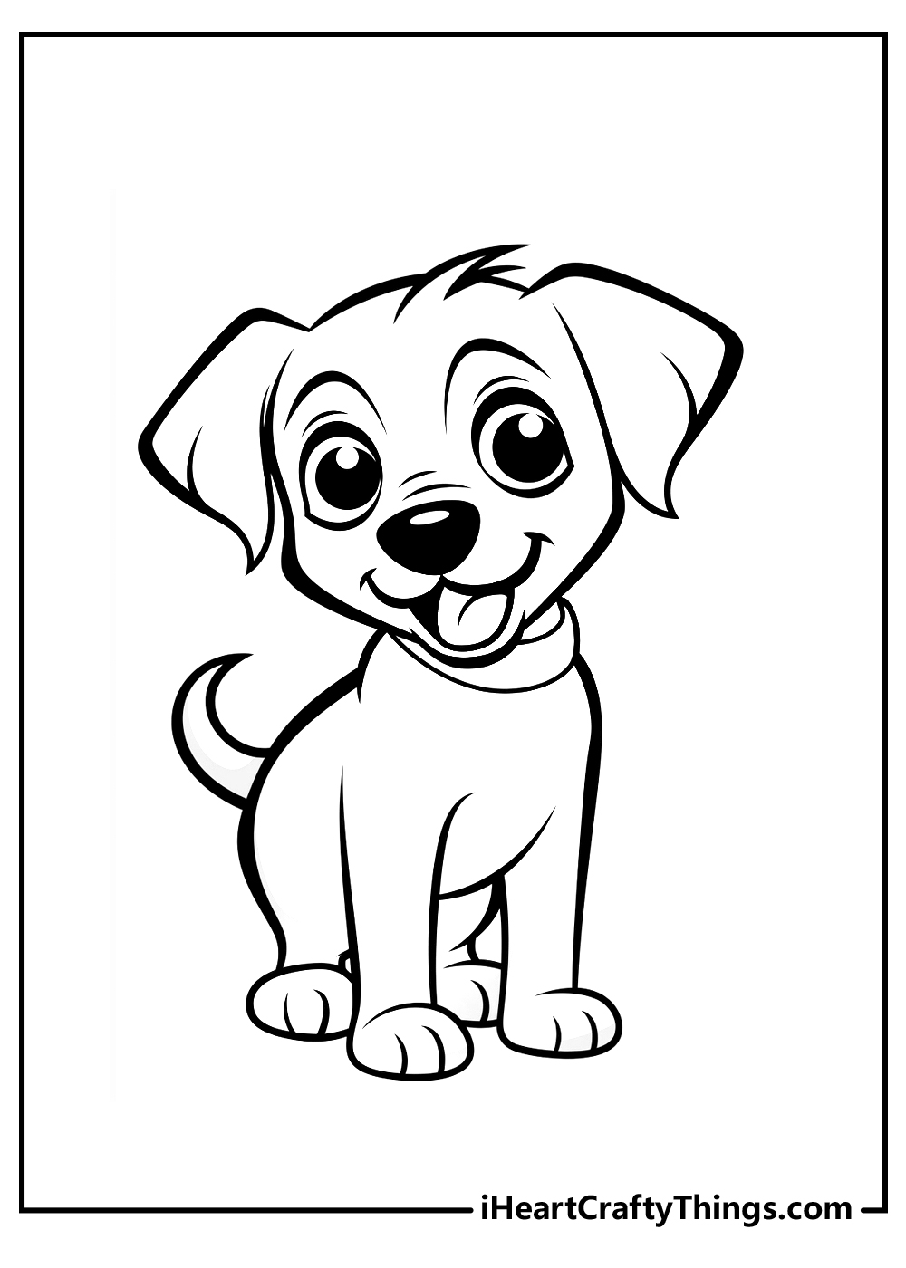 colouring sheets dogs