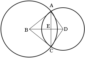 common chord of two circles formula