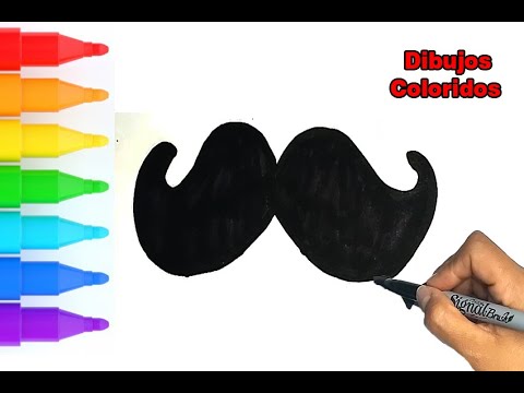 como dibujar un bigote