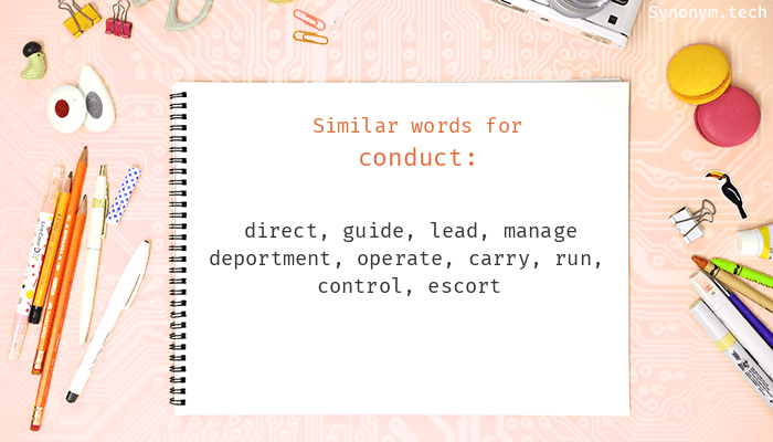 conduct synonyms in english