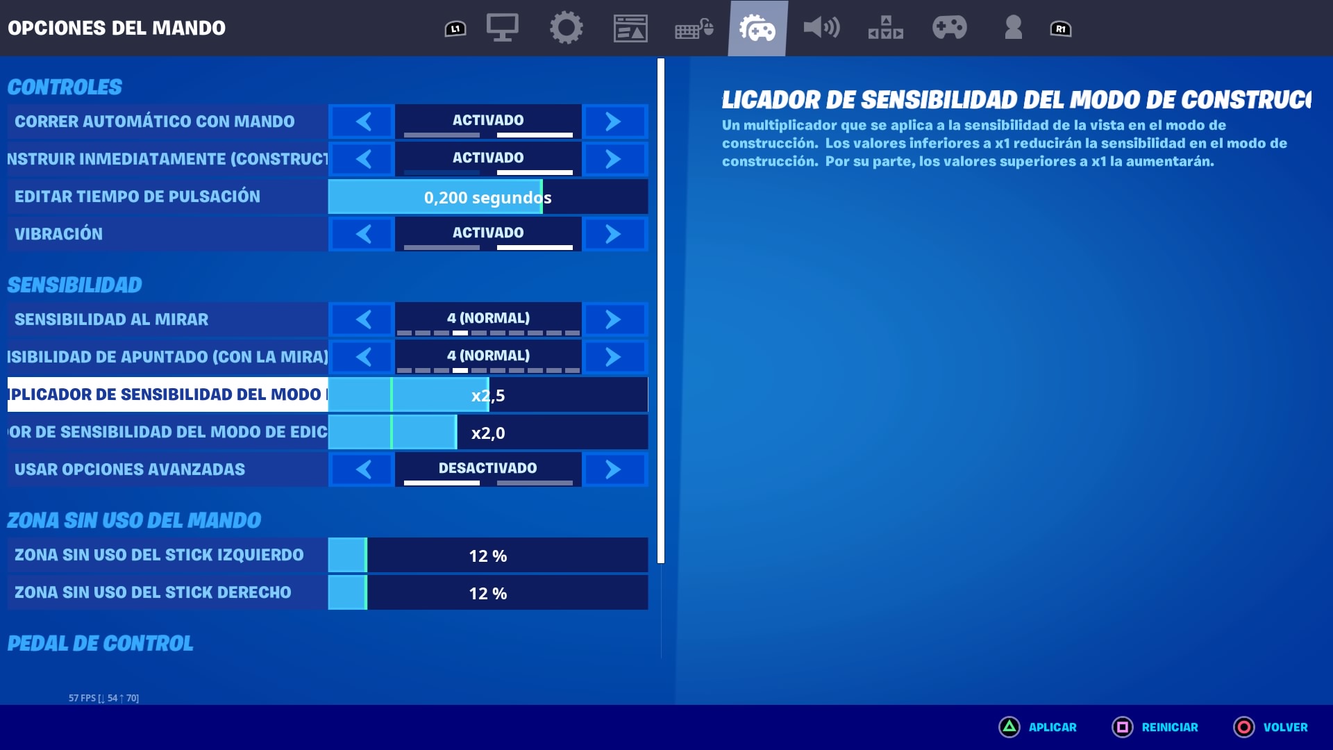 configurar mando fortnite