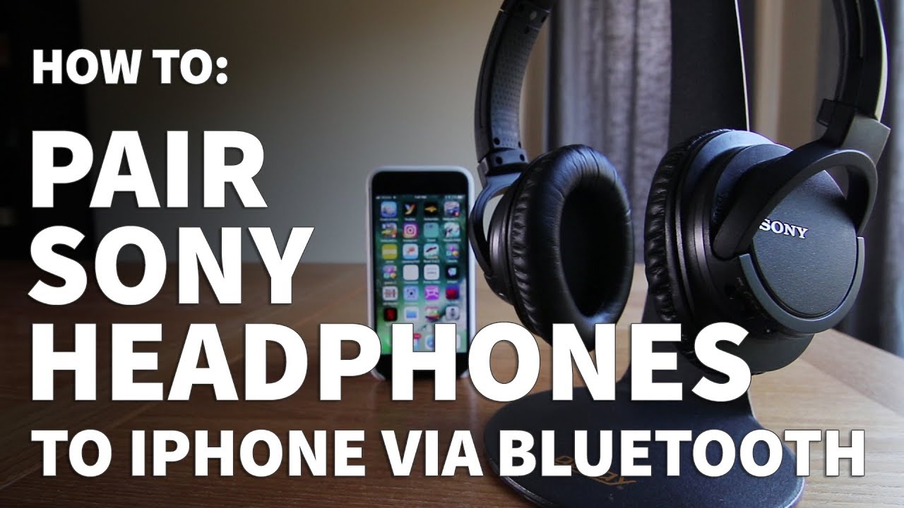 connecting sony headphones to iphone